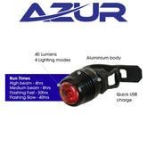 Azur Cyclops 40 Lumens Tail Light USB Rechargable